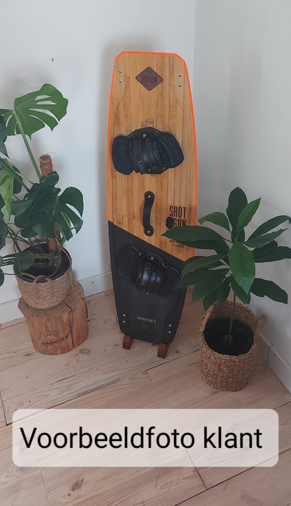 Kiteboard/wakeboardrack massief teakhout - Naturel MEDIUM. - Afbeelding 4