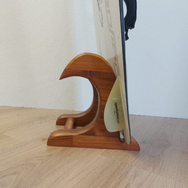 Kiteboard/wakeboardrack massief teakhout - Naturel MEDIUM. - Afbeelding 2