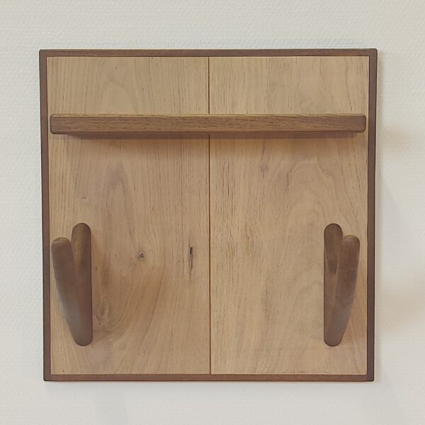 Yogarack naturel eiken en teak. YR2451 - Afbeelding 2
