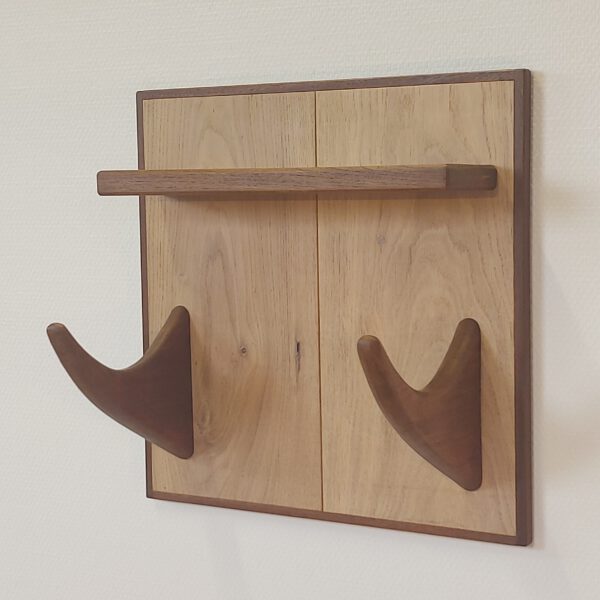Yogarack naturel eiken en teak. YR2451 - Afbeelding 3