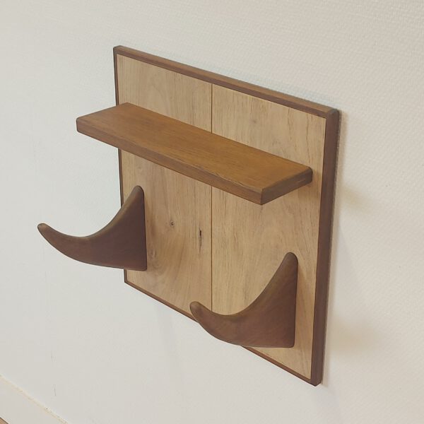 Yogarack naturel eiken en teak. YR2451 - Afbeelding 5