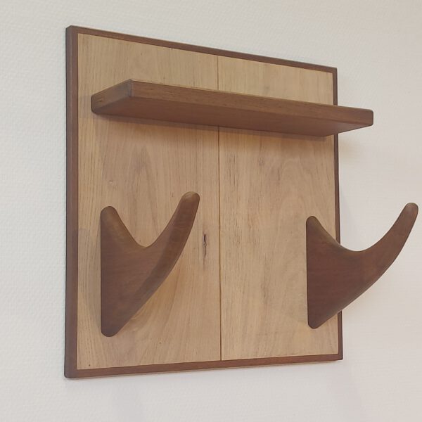 Yogarack naturel eiken en teak. YR2451 - Afbeelding 8