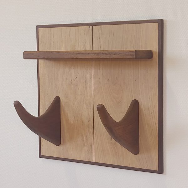 Yogarack naturel eiken en teak. YR2452 - Afbeelding 2