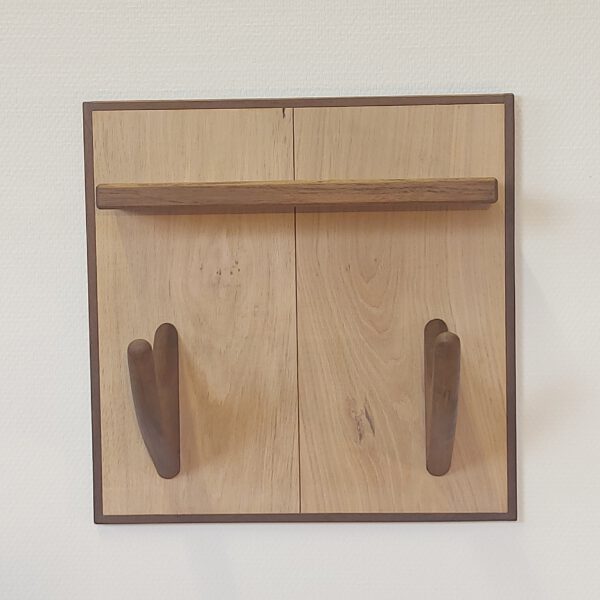 Yogarack naturel eiken en teak. YR2452 - Afbeelding 4