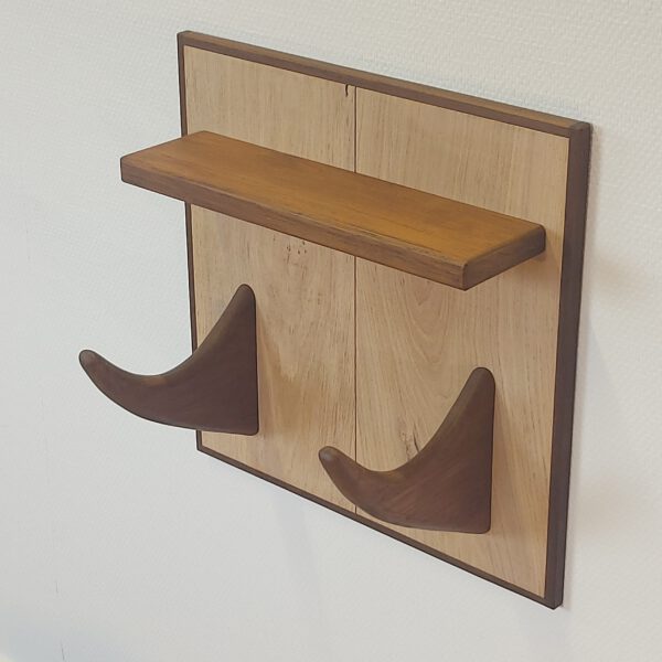 Yogarack naturel eiken en teak. YR2452 - Afbeelding 5