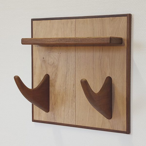 Yogarack naturel eiken en teak. YR2453 - Afbeelding 4