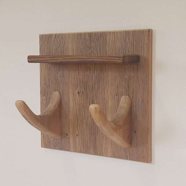 Yogarack naturel eiken en notenhout. YR24512 - Afbeelding 8