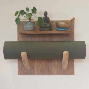 Yogarack naturel eiken en notenhout. YR24512