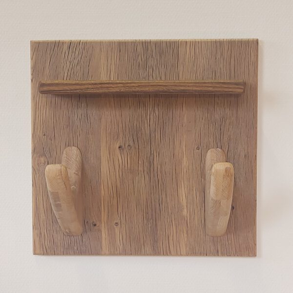 Yogarack naturel eiken en notenhout. YR24512 - Afbeelding 6
