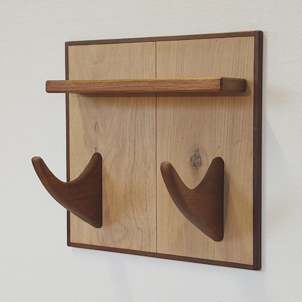 Yogarack naturel eiken en teak. YR2454 - Afbeelding 3