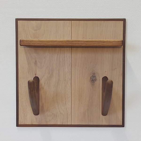 Yogarack naturel eiken en teak. YR2454 - Afbeelding 5