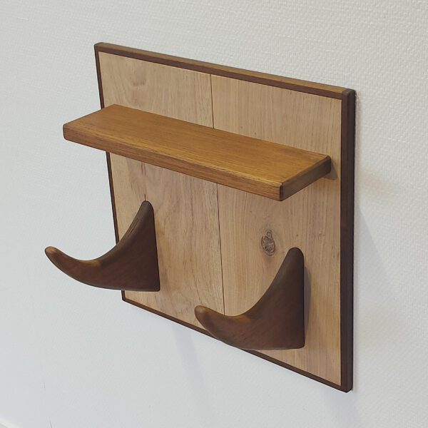 Yogarack naturel eiken en teak. YR2454 - Afbeelding 6
