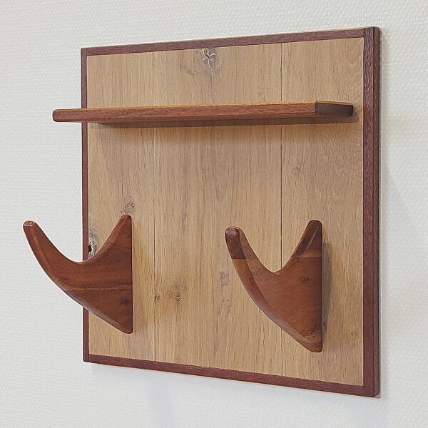 Yogarack naturel eiken, teak en slangenhout. YR2456 - Afbeelding 8