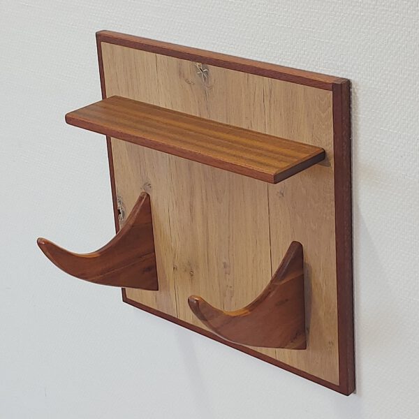 Yogarack naturel eiken, teak en slangenhout. YR2456 - Afbeelding 5