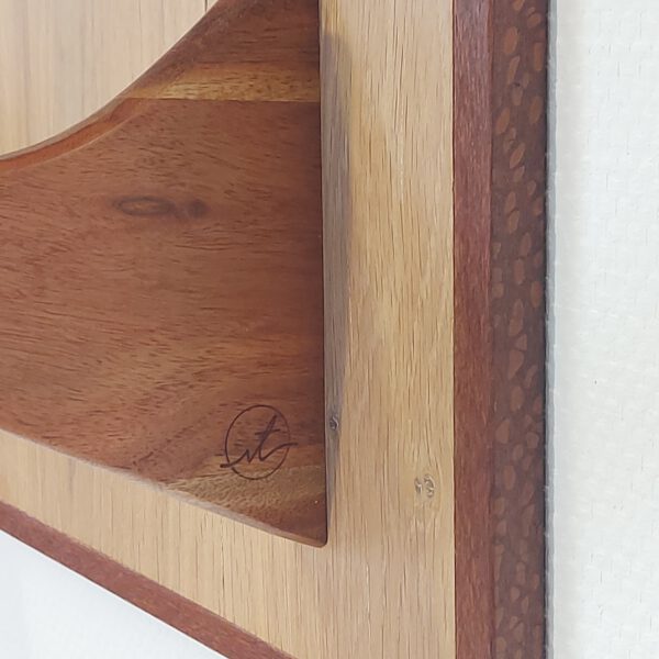 Yogarack naturel eiken, teak en slangenhout. YR2456 - Afbeelding 4