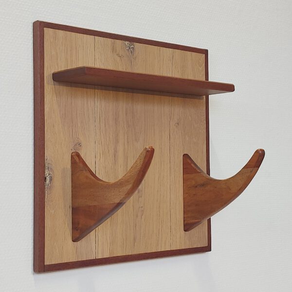 Yogarack naturel eiken, teak en slangenhout. YR2456 - Afbeelding 2
