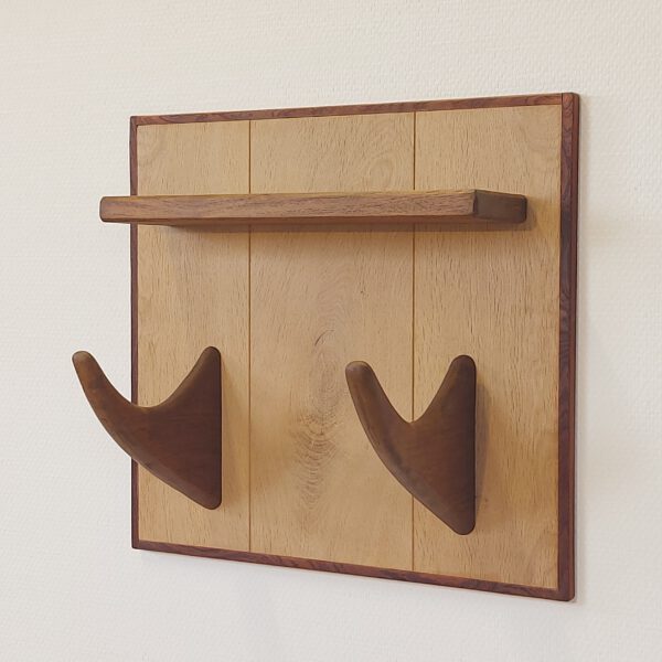 Yogarack naturel eiken en teak. YR2457 - Afbeelding 4