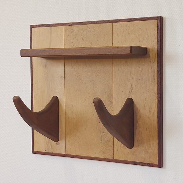 Yogarack naturel eiken en teak. YR2458 - Afbeelding 10