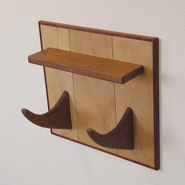 Yogarack naturel eiken en teak. YR2458 - Afbeelding 7