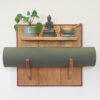 Yogarack naturel eiken, teak en slangenhout. YR2459