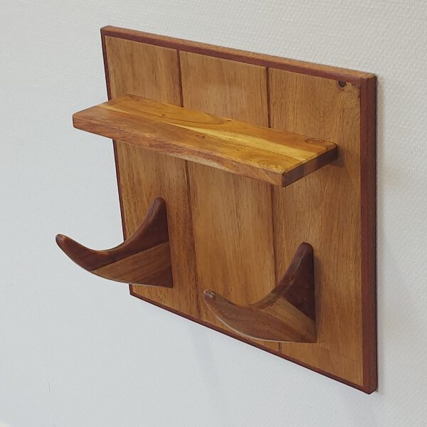 Yogarack naturel eiken, teak en slangenhout. YR2459 - Afbeelding 5
