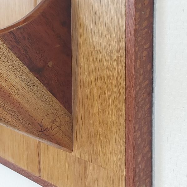 Yogarack naturel eiken, teak en slangenhout. YR2459 - Afbeelding 4
