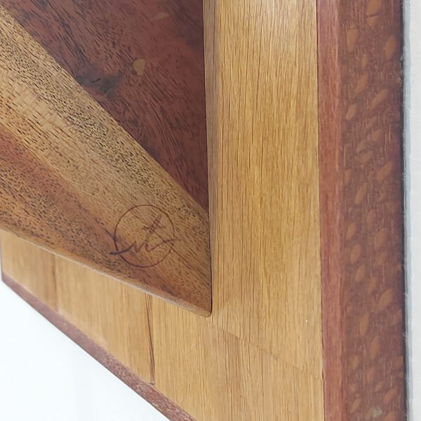 Yogarack naturel eiken, teak en slangenhout. YR2459 - Afbeelding 3