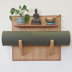 Yogarack naturel eiken en hardhout. YR2460