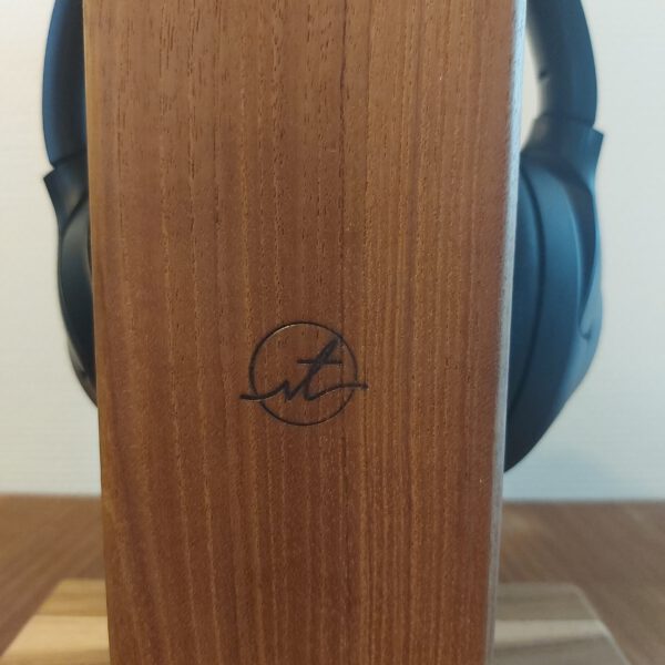 Hoofdtelefoonstandaard van teak en mahonie. - Afbeelding 24