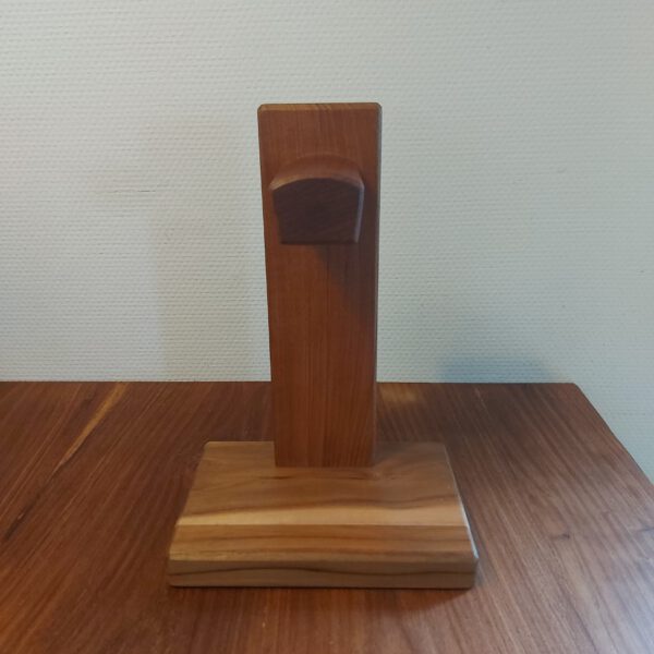 Hoofdtelefoonstandaard van teak en mahonie. - Afbeelding 21