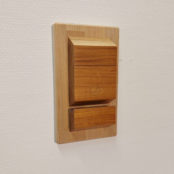 Boardrack wand - teak - eiken 45°. - Afbeelding 15