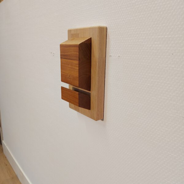 Boardrack wand - teak - eiken 45°. - Afbeelding 12