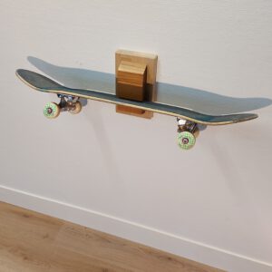 Boardrack wand - teak - eiken 45°.