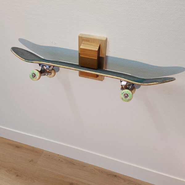Boardrack wand - teak - eiken 45°.