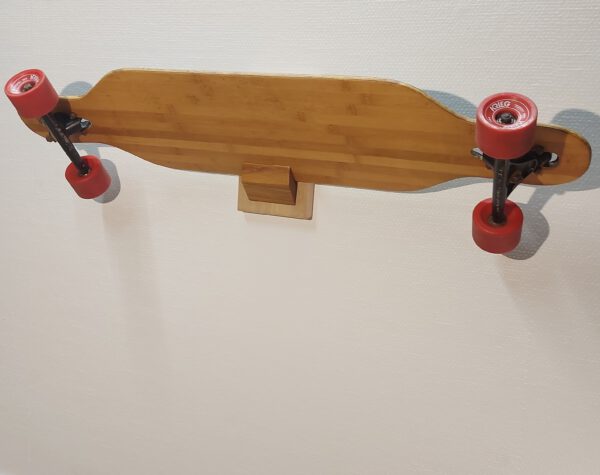 Boardrack wand - teak - eiken 65°. - Afbeelding 3