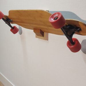 Boardrack wand - teak - eiken 65°.