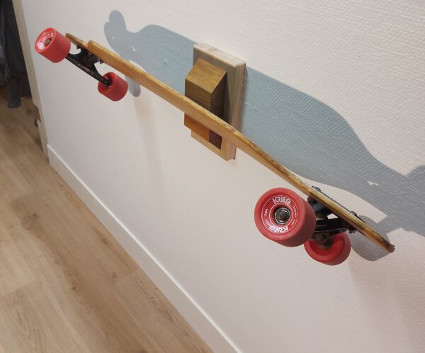 Boardrack wand - teak - eiken 65°. - Afbeelding 5