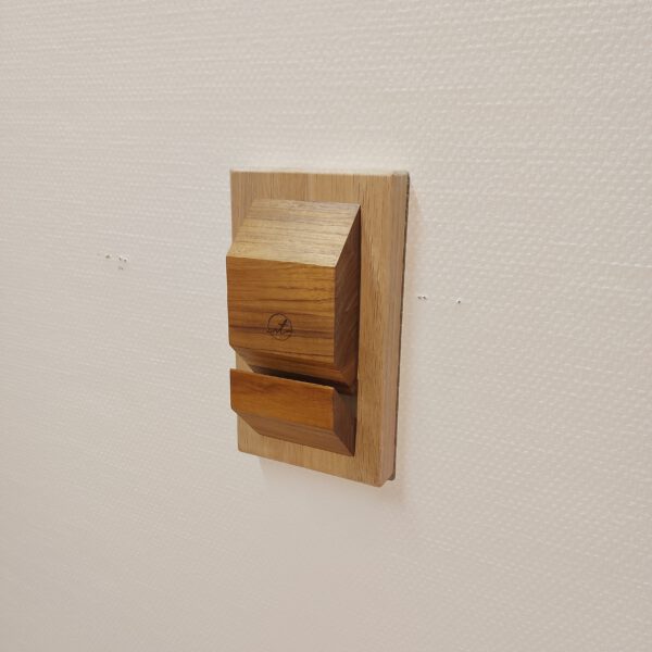 Boardrack wand - teak - eiken 65°. - Afbeelding 6