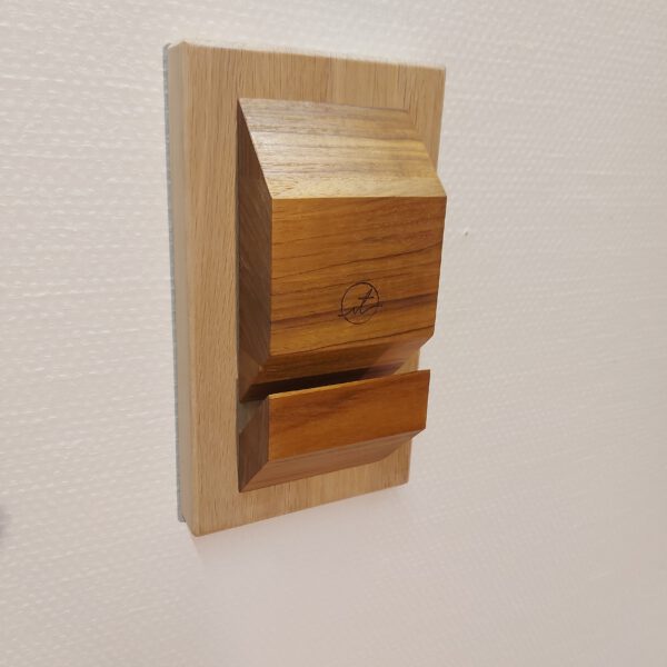 Boardrack wand - teak - eiken 65°. - Afbeelding 9