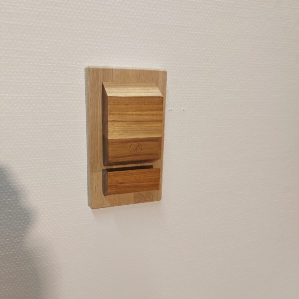 Boardrack wand - teak - eiken 65°. - Afbeelding 10