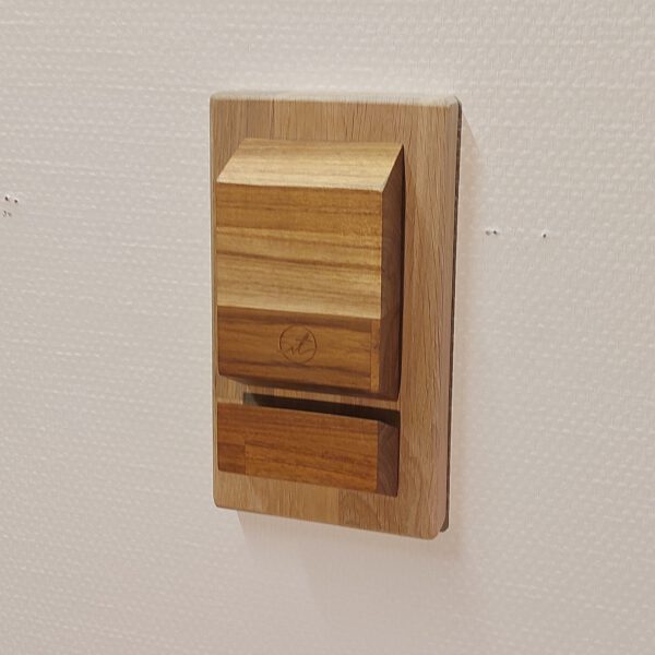 Boardrack wand - teak - eiken 65°. - Afbeelding 11