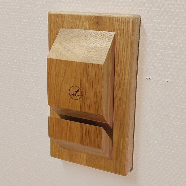 Boardrack wand eiken naturel 65°. - Afbeelding 4