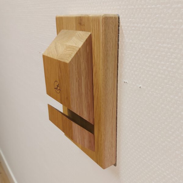 Boardrack wand eiken naturel 65°. - Afbeelding 3