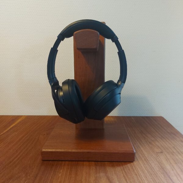 Hoofdtelefoonstandaard van teak, palissander en mahonie. - Afbeelding 12