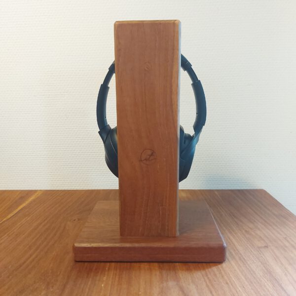 Hoofdtelefoonstandaard van teak, palissander en mahonie. - Afbeelding 10