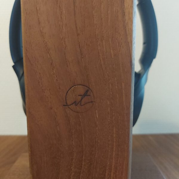Hoofdtelefoonstandaard van teak, palissander en mahonie. - Afbeelding 9