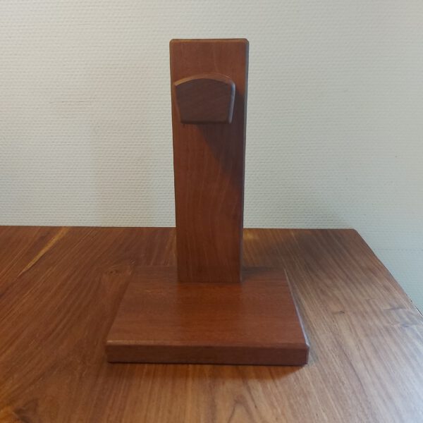 Hoofdtelefoonstandaard van teak, palissander en mahonie. - Afbeelding 6