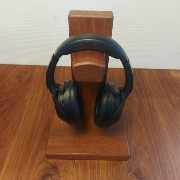 Hoofdtelefoonstandaard van teak, palissander en mahonie. - Afbeelding 4