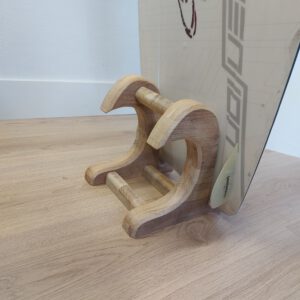 Kiteboard/wakeboardrack massief eikenhout - kleurolie wit MEDIUM.
