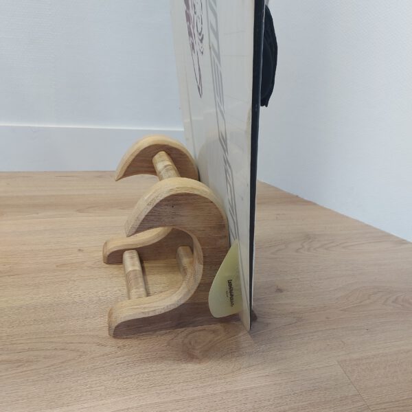 Kiteboard/wakeboardrack massief eikenhout - kleurolie wit MEDIUM. - Afbeelding 5